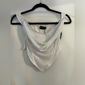 White Corset Style Top